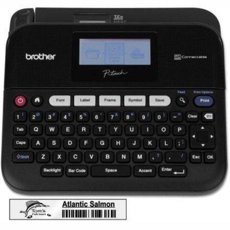 BROTHER Brother P-Touch Versatile, PC-Connectable Label Maker, Black PTD450